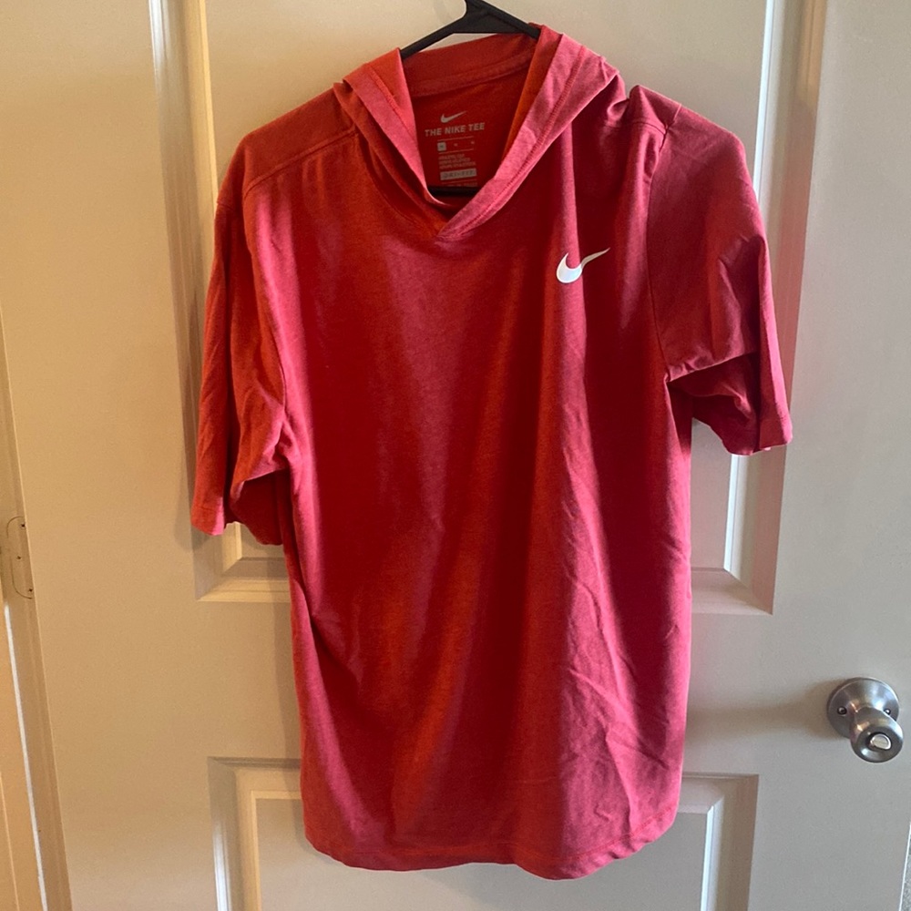 Nike athletic wear short sleeve hoodie.
